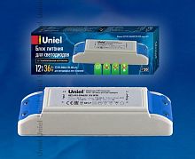 Блок питания для светодиодной ленты Uniel 24В UET-VPF-015B20 0,62А 15Вт IP20 Пластик картинка 